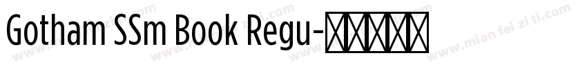 Gotham SSm Book Regu字体转换